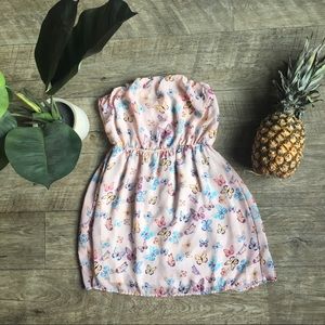 Charlotte Russe Strapless Butterfly Dress